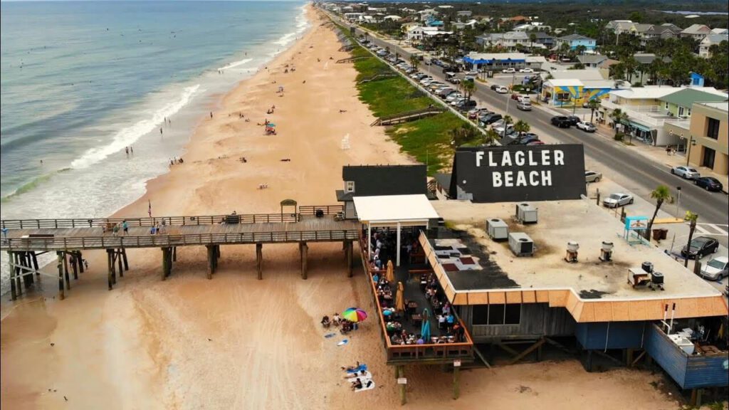 Flagler Beach Pier birds-eye view